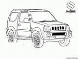 Jeep Coloring Pages Suv Ford Japan Colorkid Jeeps Kids Template sketch template