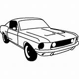 Mustang Ford Coloring 1968 Pages Fastback Gt Drawing Color Car Sketch Tocolor Cars Shelby Choose Board Template Fox Body sketch template