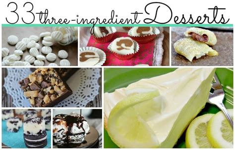 33 3 ingredient desserts