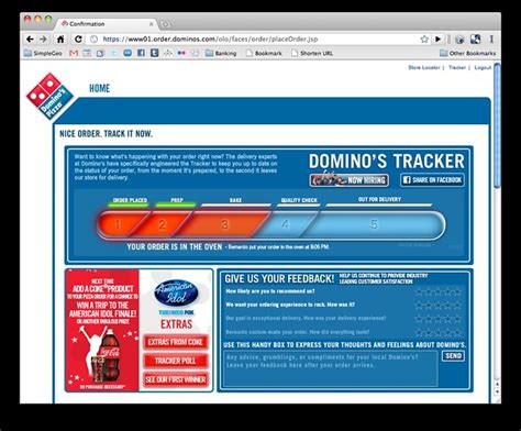dominos pizza tracker explore mattgalligans   fl flickr photo sharing