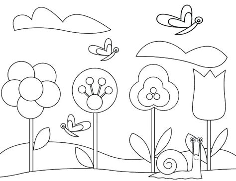 garden coloring pages preschool gardening coloring pages