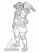 Apex Legends Coloring Pages Bloodhound Printable Xcolorings sketch template