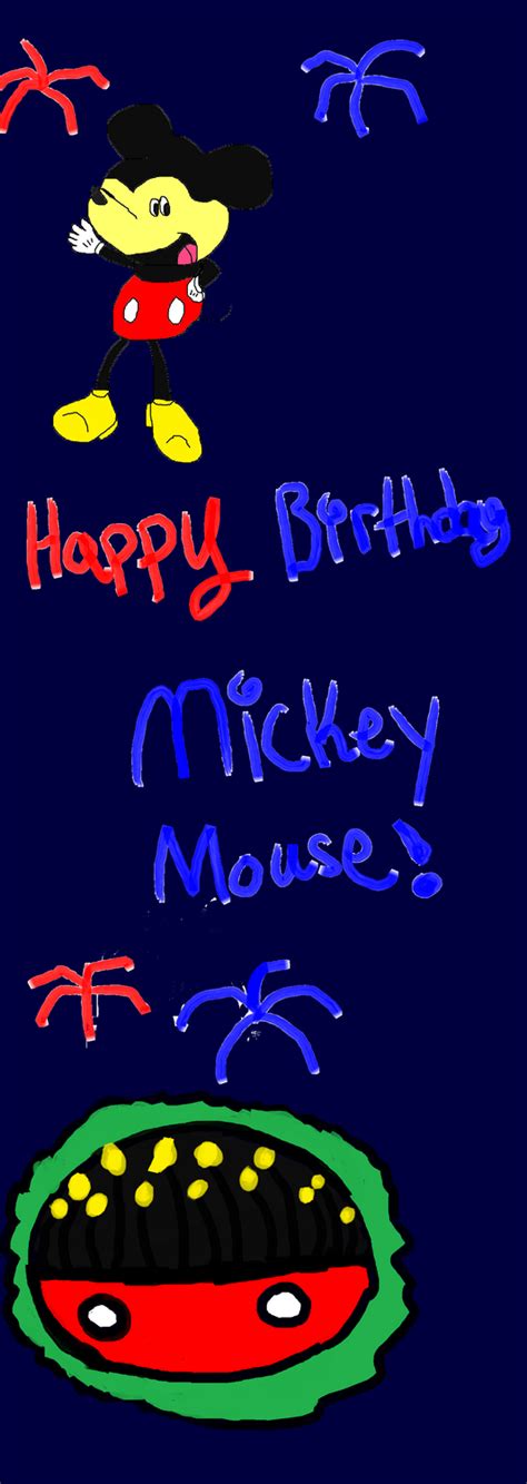 happy birthday mickey mouse  sweetievtheafox  deviantart