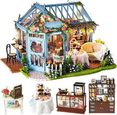 cutebee dollhouse miniature  furniture diy wooden dollhouse kit