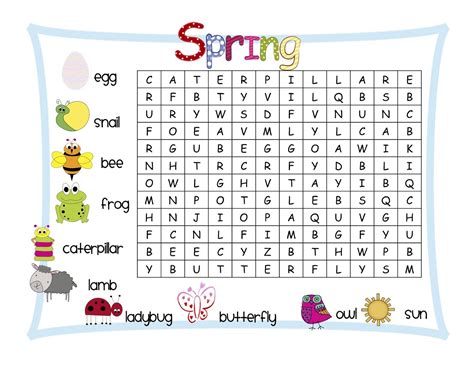 kid word searches activity shelter  printable search