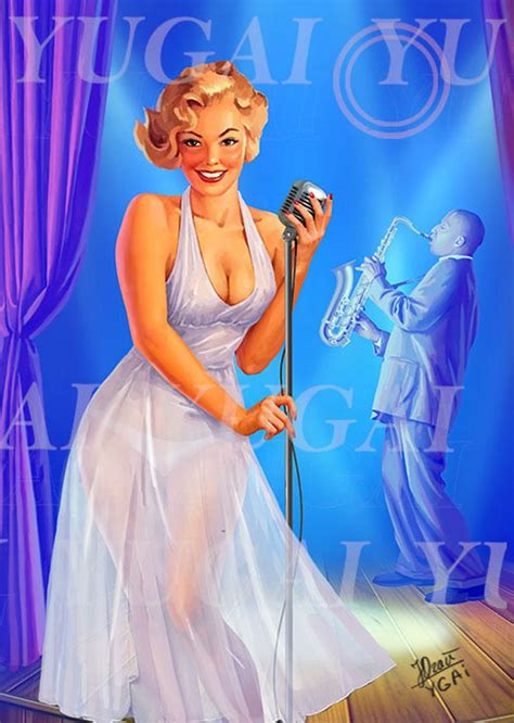 Custom Portrait Pin Up Style Classic Pin Up Art Realistic Etsy