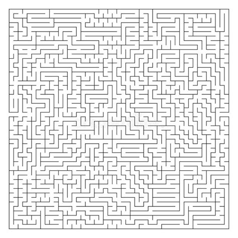 abstract complex square maze  entrance  exit  interesting game  children  adults