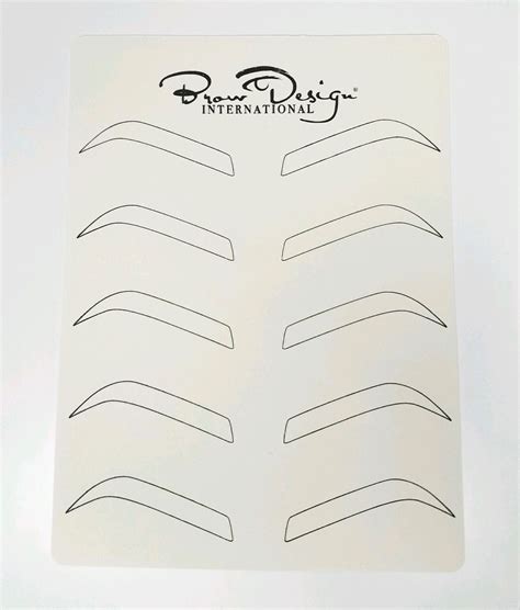 Traceable Printable Eyebrow Stencils Real Size