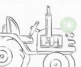Tractor Digi sketch template