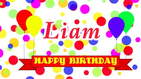 happy birthday liam song youtube