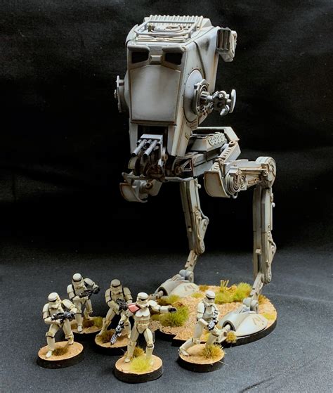 washed  painters star wars legion  st  storm trooper squad byron