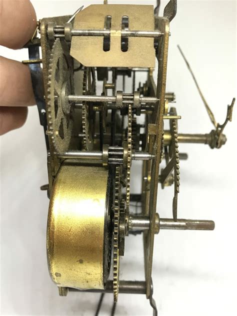 antique brass mechanical dual chime clock movement  parts  tamarack shack antiques