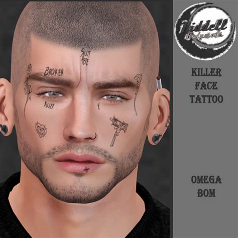 life marketplace riddell killer face tattoo