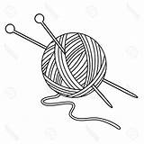 Yarn Drawing Ball Outline Clipartmag Vector sketch template