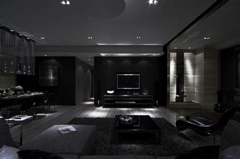 black interior modern house decoomo