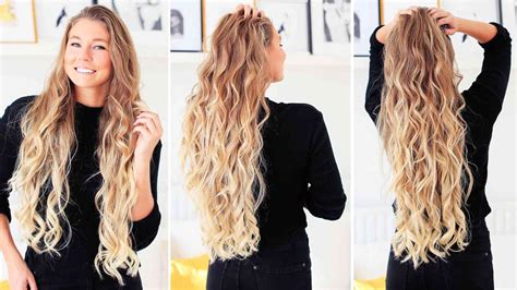 Loose Curls Easy Hair Tutorial For Big Full Length Curls