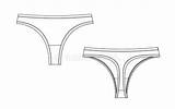 Intima Biancheria Figurino Schizzi Tecnici Ansima Cinghia Underwear sketch template
