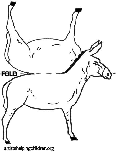 template  color donkey vocabulary photo  cartoon easy horse