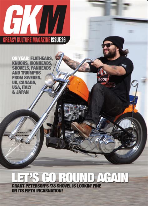 greasy kulture magazine born  motorcycle show