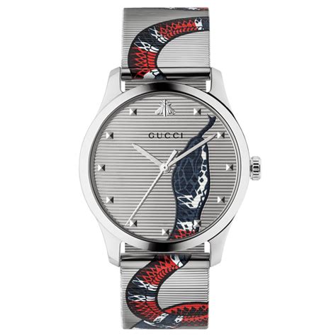 gucci  timeless mm stainless steel snake