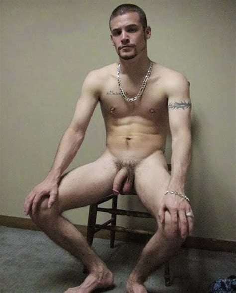 hung men naked in chair