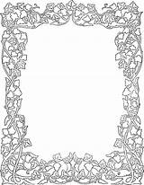 Ivy Borders Boarders Frame Wpclipart sketch template