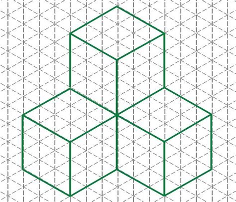 isometric drawing  grid paper images  pinterest