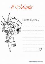 Colorat Ziua Mamei Planse Desene Martie Mama Scrisoare Copilul Cuvinte Cheie sketch template