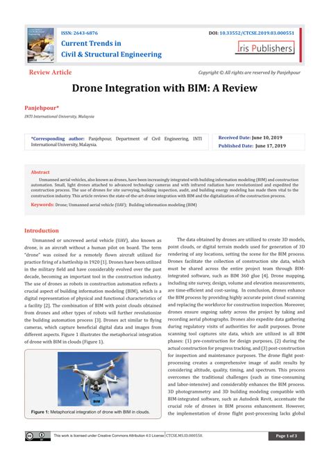 drone integration  bim  review