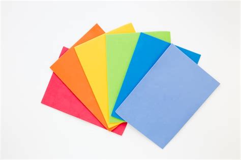 rainbow   colored papers photo