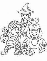 Halloween Kids Coloring Pages Costumes Sheets Fun Spooky Colouring Treat Printable Mummy Happy Trick Colour Activities Colorear Printables Dibujos Para sketch template