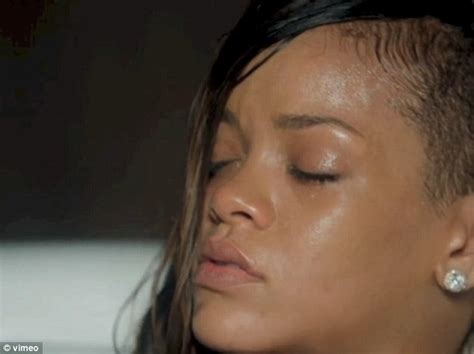 rihanna strips off for an emotional soak in the bath in the music video