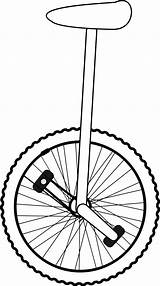 Unicycle Einrad Openclipart Cycling Eenwieler Tekening Lijn Linie I2clipart Edit Webstockreview sketch template