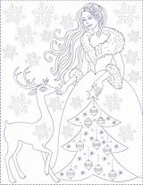 Coloring Pages Winter Princess Nicole Printesa Colorat Iernii Printable Florian 2009 Jul Mas Idéer Desen Created sketch template