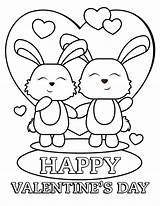 Valentin Amour Joyeuse Bunnies Lapins Makeitgrateful Ohlade Valetines Rabbit sketch template