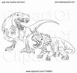 Dinosaurs Atstockillustration sketch template