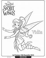Coloring Pages Tinkerbell Secret Vidia Periwinkle Wings Fairy Bell Tinker Disney Color Printable Print Printables Fairies Number Cartoon Kids Animals sketch template