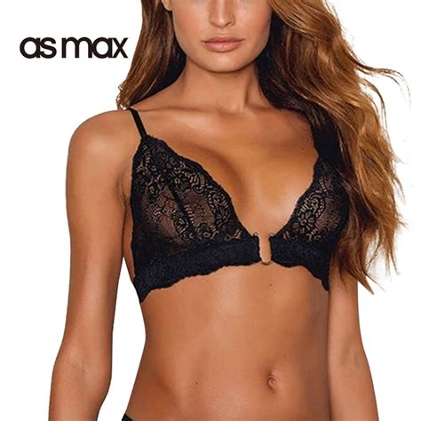 asmax 2017 new fashion women nets bralettes black sexy lace push up