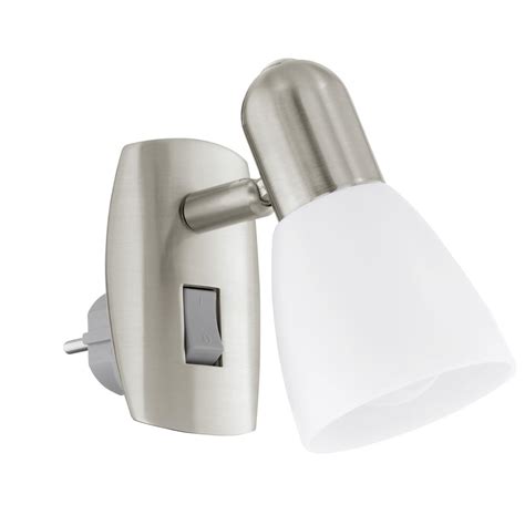 eglo led steckerleuchte steckerlampe steckdosenlampe spot strahler leselampe ebay