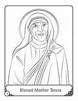 Teresa Mother Coloring Drawing Pages St Kids Therese Catholic Blessed Bosco Color Store Herald Dessin Saint Books Getcolorings Potrait Downloads sketch template
