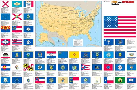 amazoncom coolowlmaps united states flags map wall poster