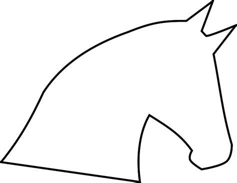 image  pixabay horse head horse head outline horse crafts