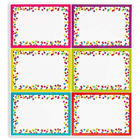 pieces decorative colorful  tags  classroom blank stickers