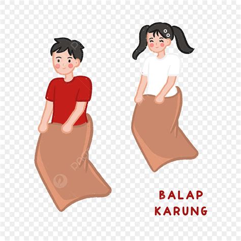 balap karung illustration png vector psd  clipart  transparent background