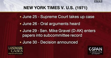 The Events Leading To New York Times V United States C