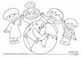 Coloring Peace Colouring Pages Children Multicultural Kids Mandala Thinking Activity Worksheets Color Printable Preschool Around Kindergarten Print Crafts Village Explore sketch template