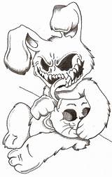 Bunny Drawing Creepy Badass Drawings Lil Tattoo Scary Sketches Deviantart Skull Graffiti Horror Cool Simple Trippy Getdrawings Sam Skulls Cute sketch template