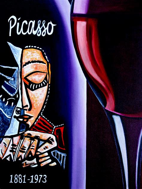 picasso wine label wine painting   madison moore  madison moore portfolio