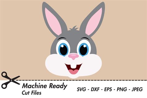 cute boy bunny rabbit face graphic  captaincreative creative fabrica