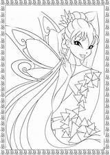 Winx Coloring Tynix Pages Mermaid Butterflix sketch template